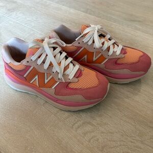 New Balance 574 Pink and Orange